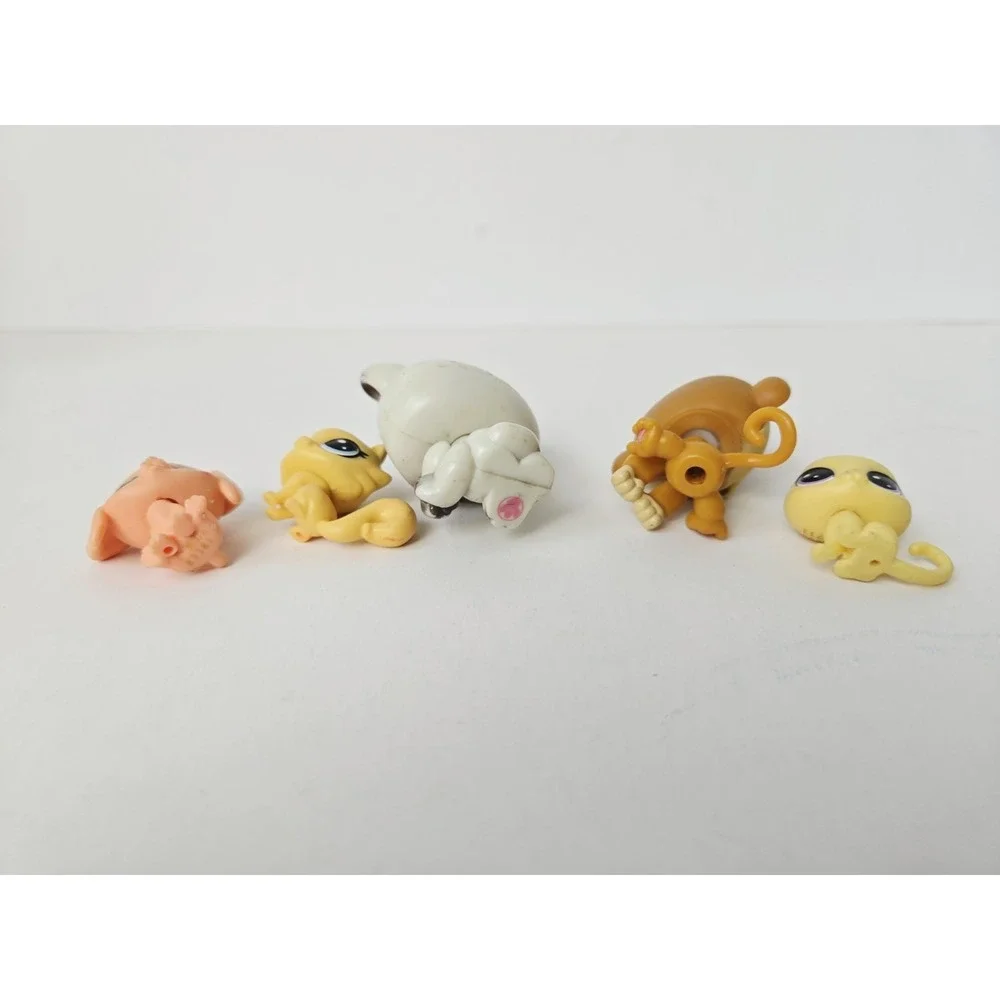 Hasbro Littlest Pet Shop lot 811 Monkey 180 cat 3 mini